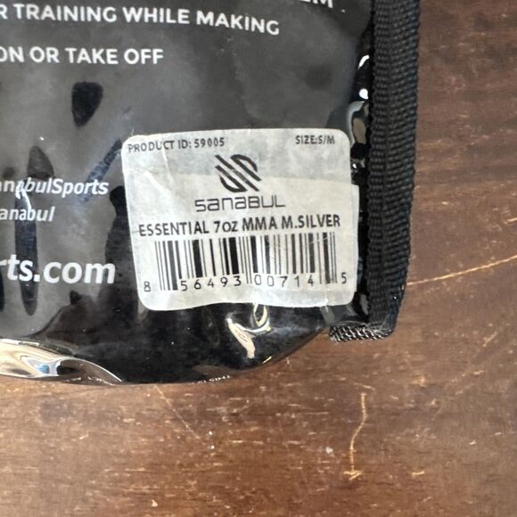 Sanabul Essential Boxing Gloves MMA 7oz  - Black White New Small Medium - Picture 3 of 3